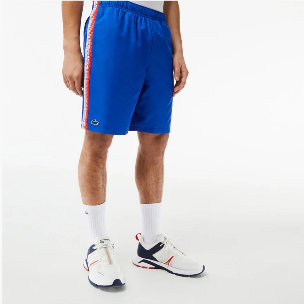 NWT Lacoste Recycled Polyester Tennis Shorts - Side Stripe Short